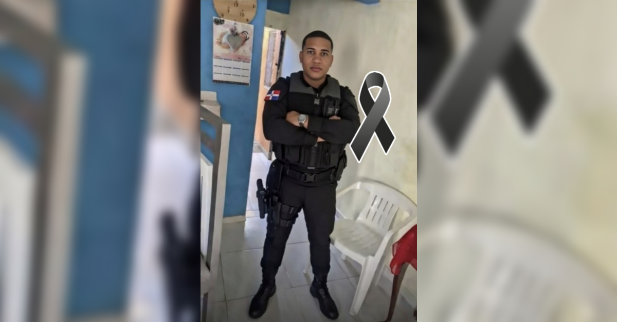 Parte agente policial Junior Orlando de los Santos